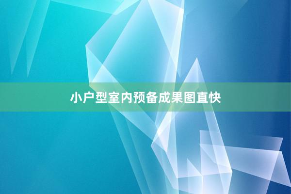 小户型室内预备成果图直快